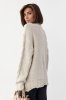 В'язаний светр з косами oversize 231198 бежевий