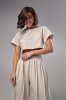 Трикотажний жіночий костюм в стилі grunge - 24151 бежевий