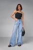 Жіночі джинси wide leg - 53300 блакитний