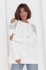 Жіноча кофта oversize з вирізами на плечах - 8023-2