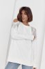 Жіноча кофта oversize з вирізами на плечах - 8023-2