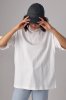 Базова однотонна футболка oversize - 82793 молочна