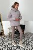 Стильний пуховик awesome пудра 7541