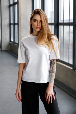 Футболка базова біла 8377