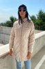 Стеганна куртка 34141 бежевий