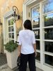 Костюм жіночий з бантиками 43299 білий